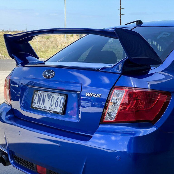 SUBARU WORLD RALLY BLUE WRX RX IMPREZA STI SEDAN REAR WING SPOILER G3 2008 -2014