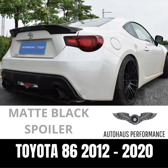 Tucking Rear 86 MATTE BLACK TOYOTA 86 GT 86 REAR BOOT TRUNK SPOILER WING – AutoHaus ...