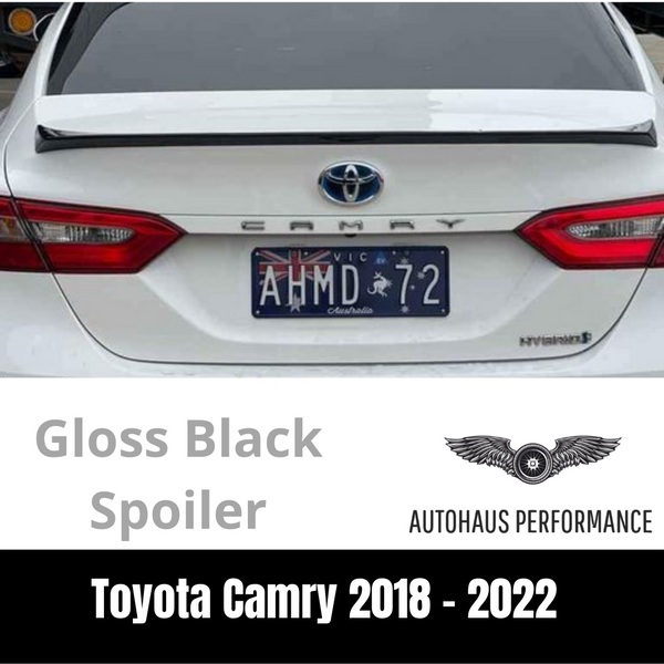 Brand new Gloss Black Toyota Camry 2018 to 2021 Rear Wing Spoiler Boot Lip