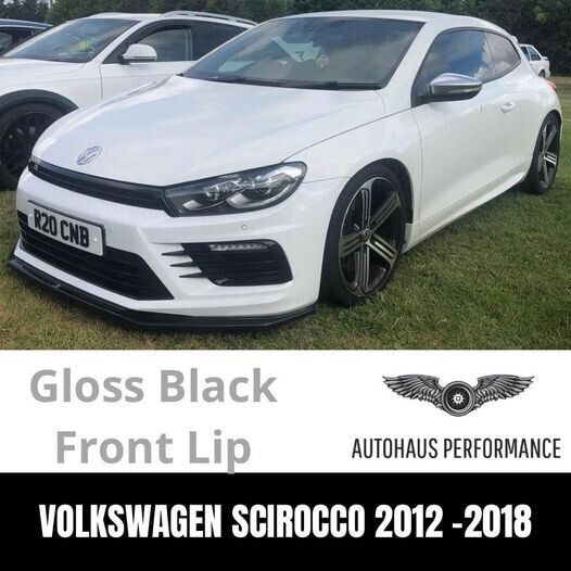 Brand new Volkswagen VW Scirocco 2012 - 2018 Front Lip Splitter Gloss Black