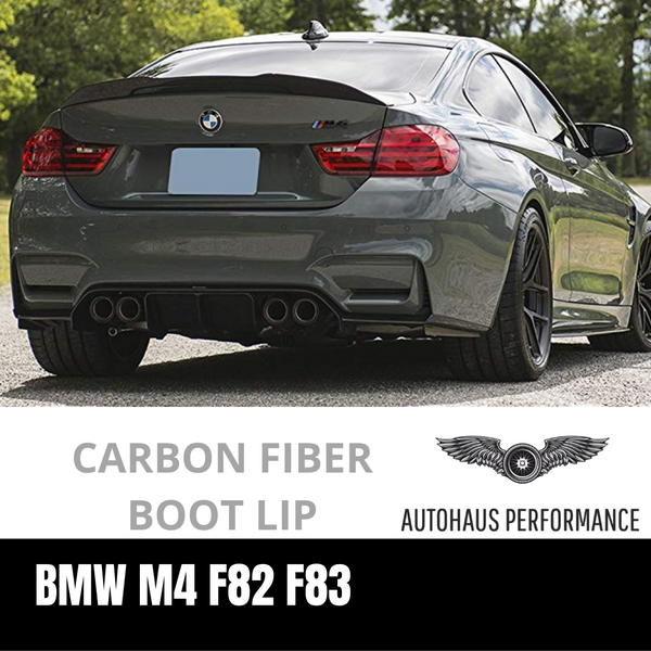PSM Style Carbon Fiber Rear Boot Lip spoil for BMW M4 F82