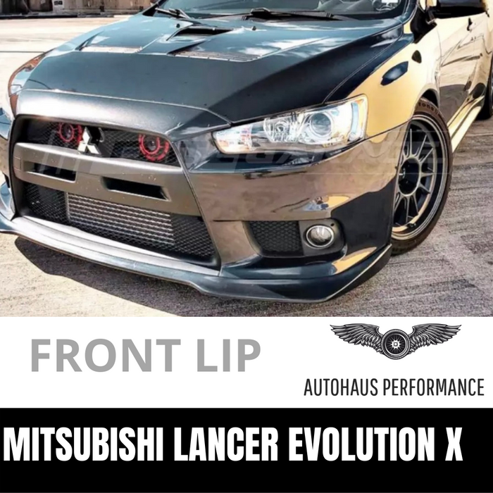 Mitsubishi Lancer Evolution X Front Lip Matte Black Bumper Lip EVO X