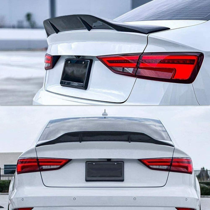 Audi A3 S3 RS3 8V 2013 - 2020 REAR DUCKTAIL SPOILER BOOT LIP DUCK TAIL CARBON