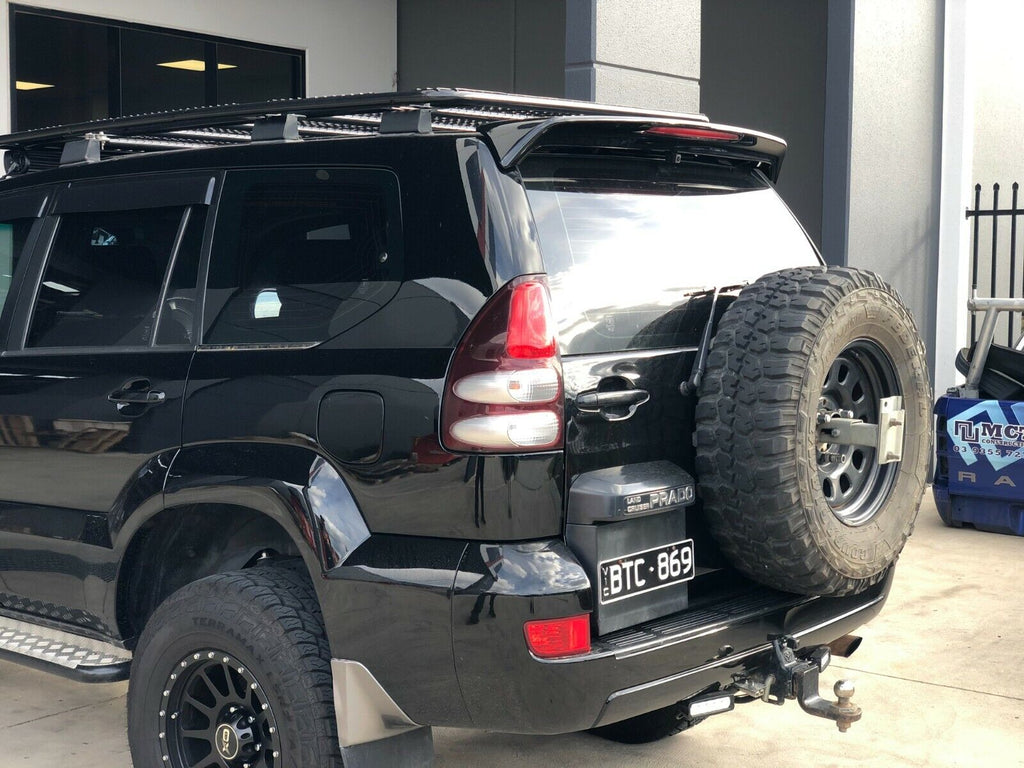 Prado Modifications Toyota Prado 120 Series 2003 - 2009 Rear Spoiler Wing Deflector Gloss ...