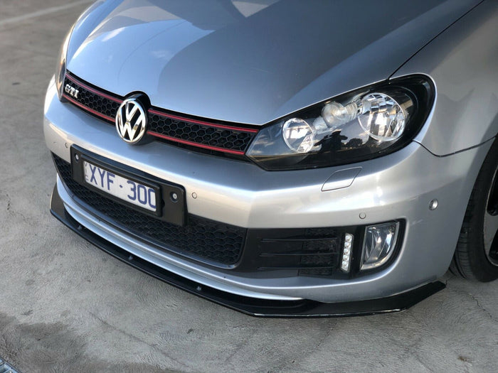 Gloss Black VW Golf MK6 Volkswagen Golf GTI Front Splitter Lip