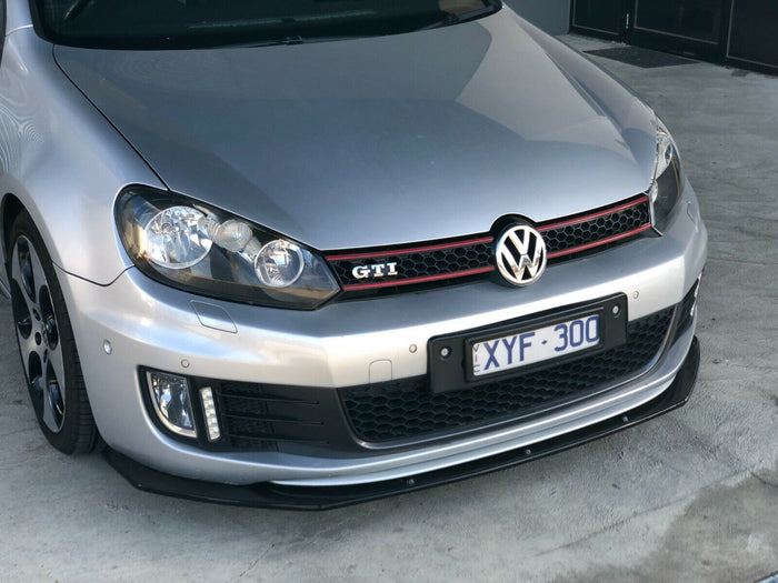 Gloss Black VW Golf MK6 Volkswagen Golf GTI Front Splitter Lip