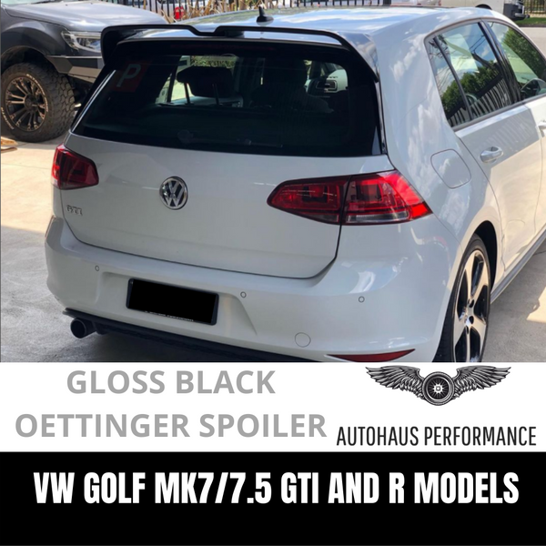 BRAND NEW VW VOLKSWAGEN GOLF R GTI MK7 MK7.5 OETTINGER REAR SPOILER GLOSS BLACK