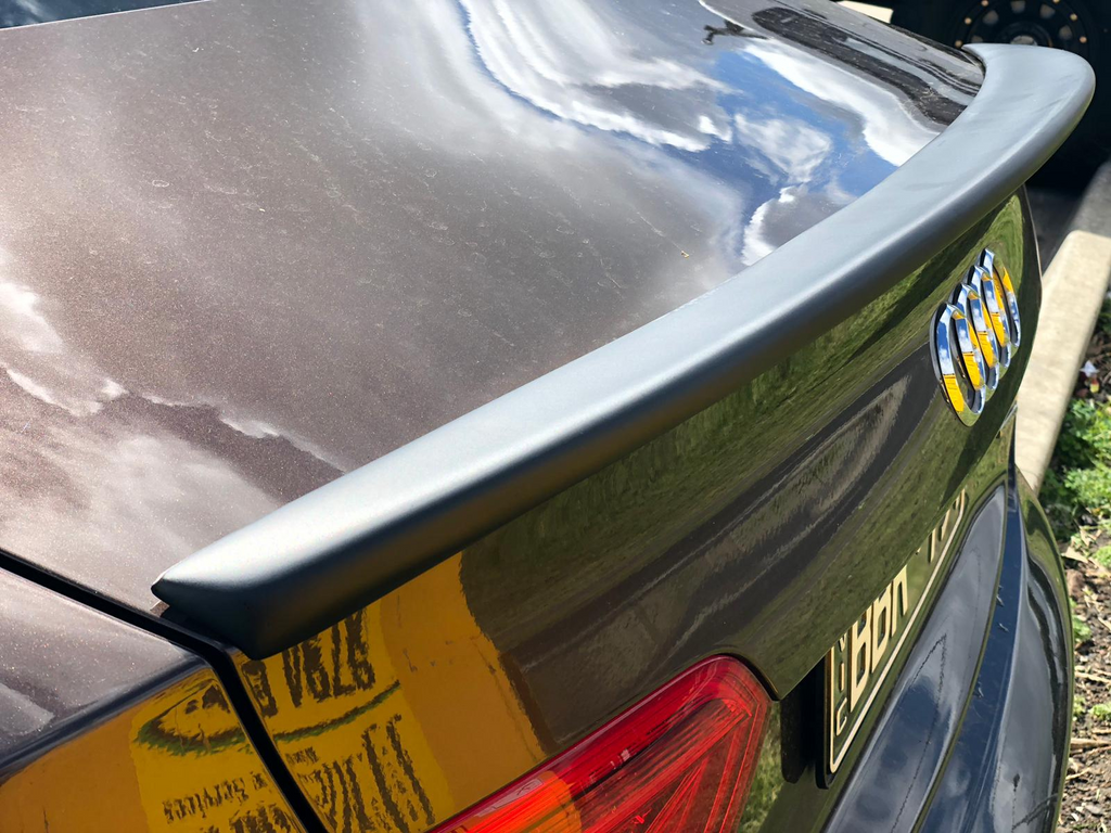 MATTE BLACK BOOT SPOILER LIP TO SUIT AUDI A5 S5 8T 2 DOOR COUPE 2007-2 ...