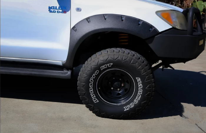 FENDER FLARES 6PC TO SUIT TOYOTA HILUX DUAL CAB 2011-2015  JUNGLE STYLE (FACE LIFT MODELS)