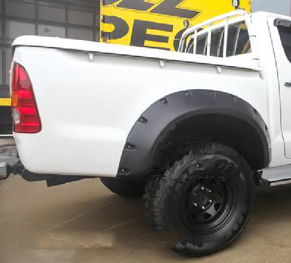 FENDER FLARES 6PC TO SUIT TOYOTA HILUX DUAL CAB 2011-2015  JUNGLE STYLE (FACE LIFT MODELS)