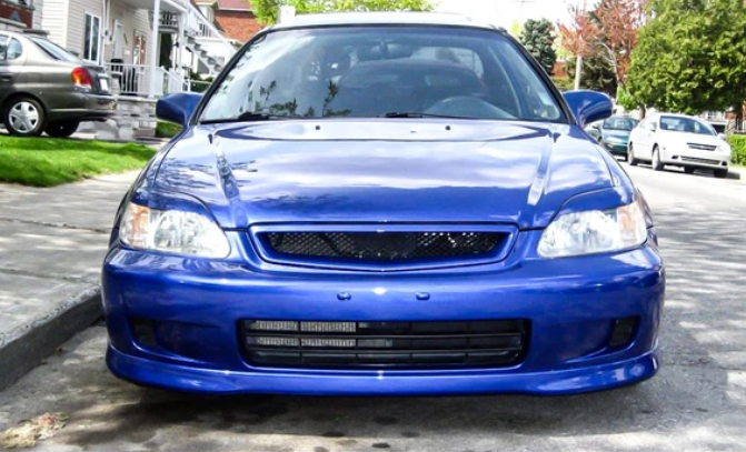 For 96-98 Honda Civic Ek Ej Em Chrome Housing Headlights Aac | Meses