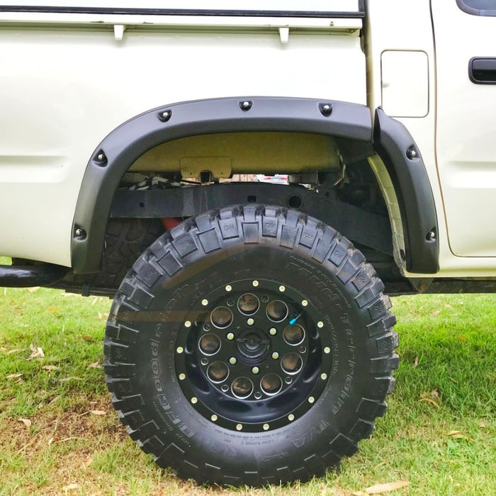 TEXTURED BLACK JUNGLE FLARES TO SUIT TOYOTA HILUX 6PC 1998-2005