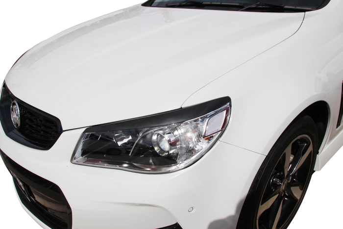 GLOSS BLACK INJECTION PLASTIC HEADLIGHT COVERS TO SUIT HOLDEN COMMODORE VF SERIES  I & II 2013-2017