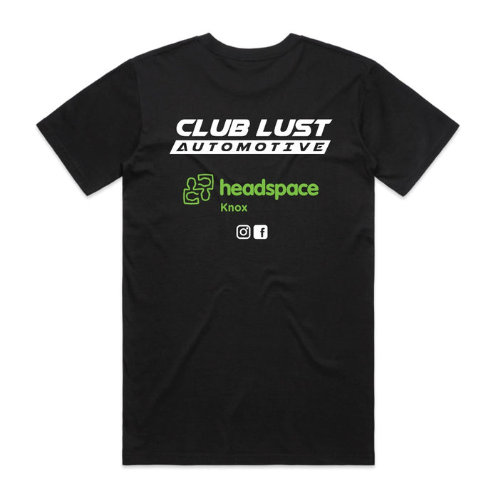 CLUB LUST AUTOMOTIVE X HEAD SPACE COLLABORATION T-SHIRT