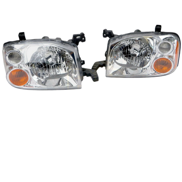 REPLACEMENT HEADLIGHTS TO SUIT NISSAN NAVARA D22 2001-2014 4X4 4WD