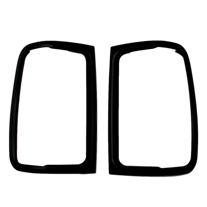 MATTE BLACK TAIL LIGHT SURROUNDS TO SUIT VW VOLKSWAGEN AMAROK 2010-2019 4X4 4WD