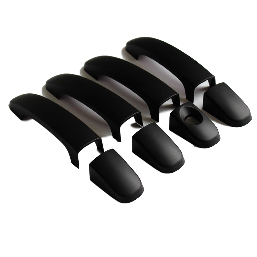 Torox Matte Black Door Handle Covers For 2009-2018 Dodge RAM Crew/Double Cab (Set Of 8)