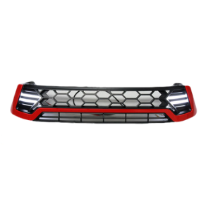 LED FRONT REPLACEMENT RED & BLACK GRILL TO SUIT TOYOTA HILUX REVO 2015-2017 SR SR5 WORKMATE