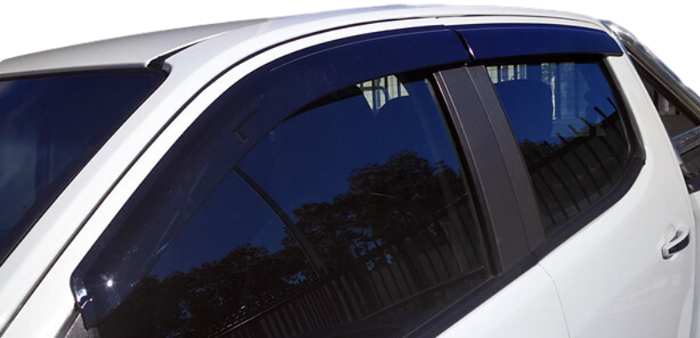WEATHER SHIELD WINDOW VISORS TO SUIT ISUZU DMAX 12-16 DUAL CAB